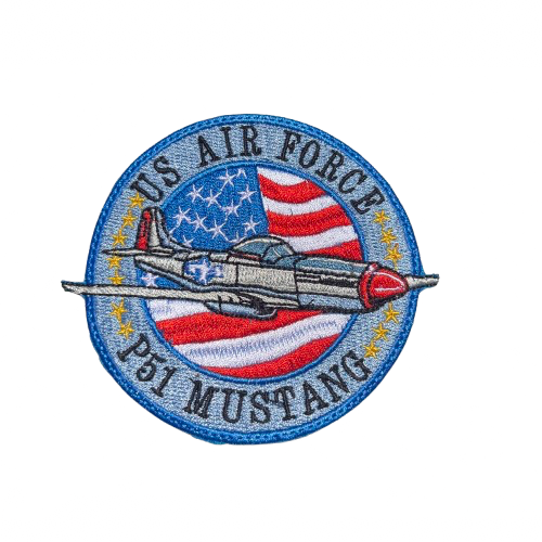 Air Force P-51 Mustang Embroidered Patch | US