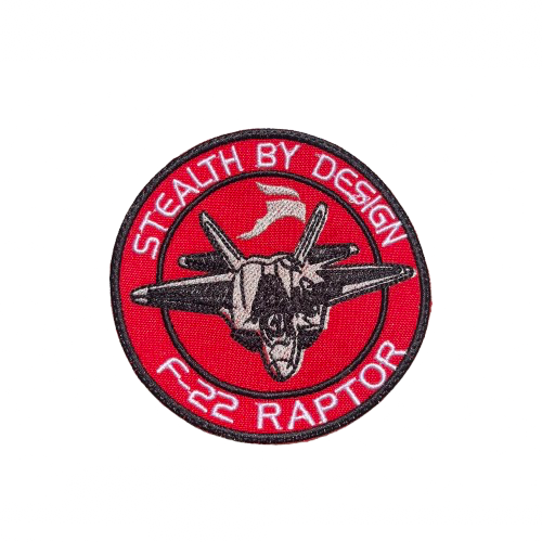 F-22 Raptor "Stealth by Design" Embroidered Patch